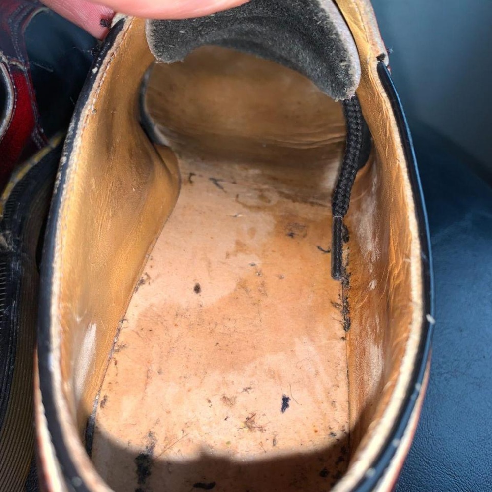Vintage Dr. Martens x John Fluevog Red and Black Oxford Leather Shoes - Picture 7 of 8